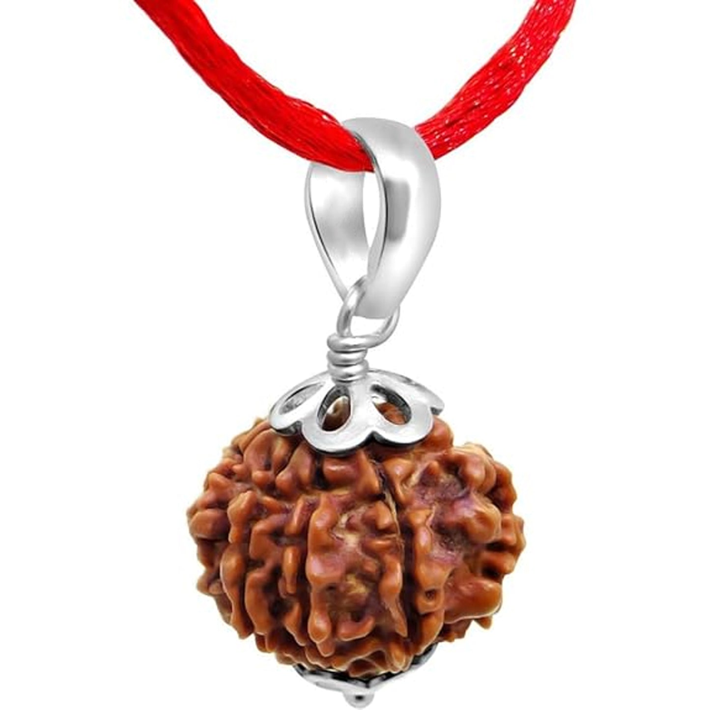 Pujan Store 5 Mukhi Rudraksha Pendant for Peace & Stress Relief – Natural Energized Bead for Spiritual Protection & Daily Positive Energy