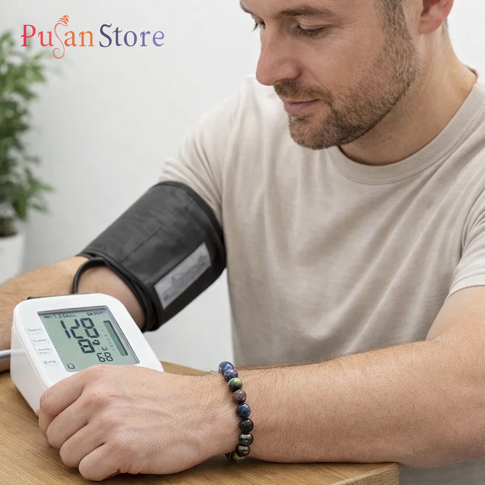 Multistone Bracelet for Calmness & Blood Pressure Support Energy Promotes relaxation & emotional balance.