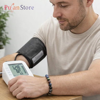 Multistone Bracelet for Calmness & Blood Pressure Support Energy Promotes relaxation & emotional balance.