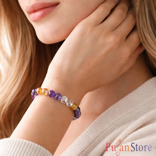 Multistone Luck Bracelet for Good Fortune & Positive Opportunities Attracts luck & success energy.