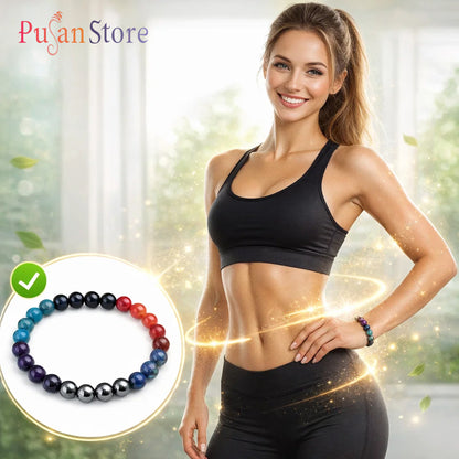 Multistone Weight Loss Bracelet for Metabolism Boost & Fitness Motivation Supports healthy weight management energy.