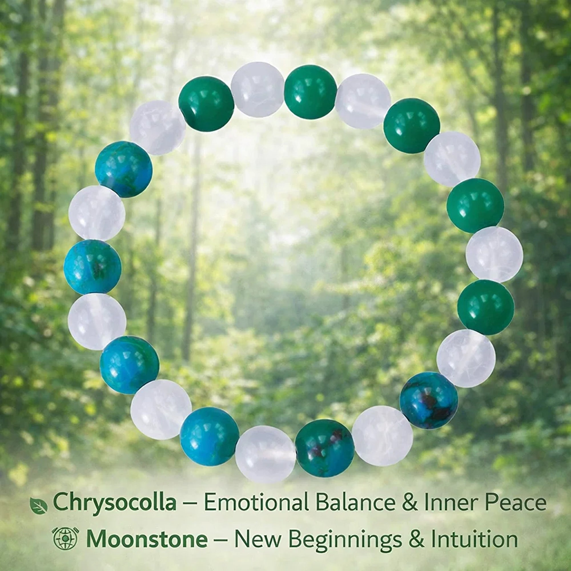 Multistone Bracelet for New Beginnings & Positive Life Changes Encourages fresh starts & growth.