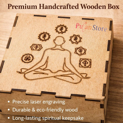 Pujan Store 7 Chakra Healing Wand – Meditation, Reiki & Chakra Balancing Tool