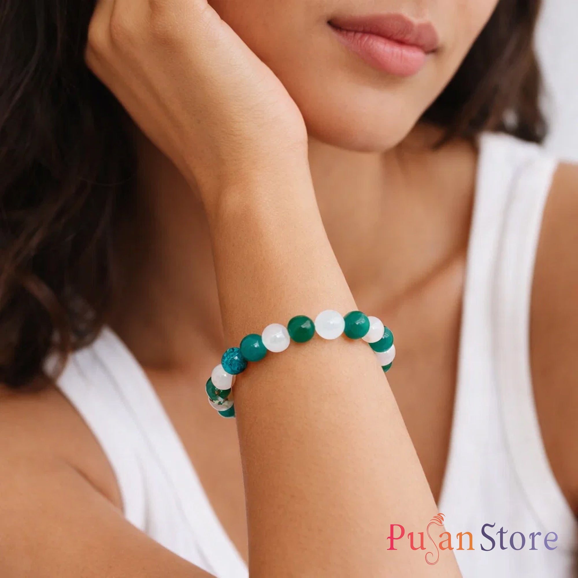 Multistone Bracelet for New Beginnings & Positive Life Changes Encourages fresh starts & growth.
