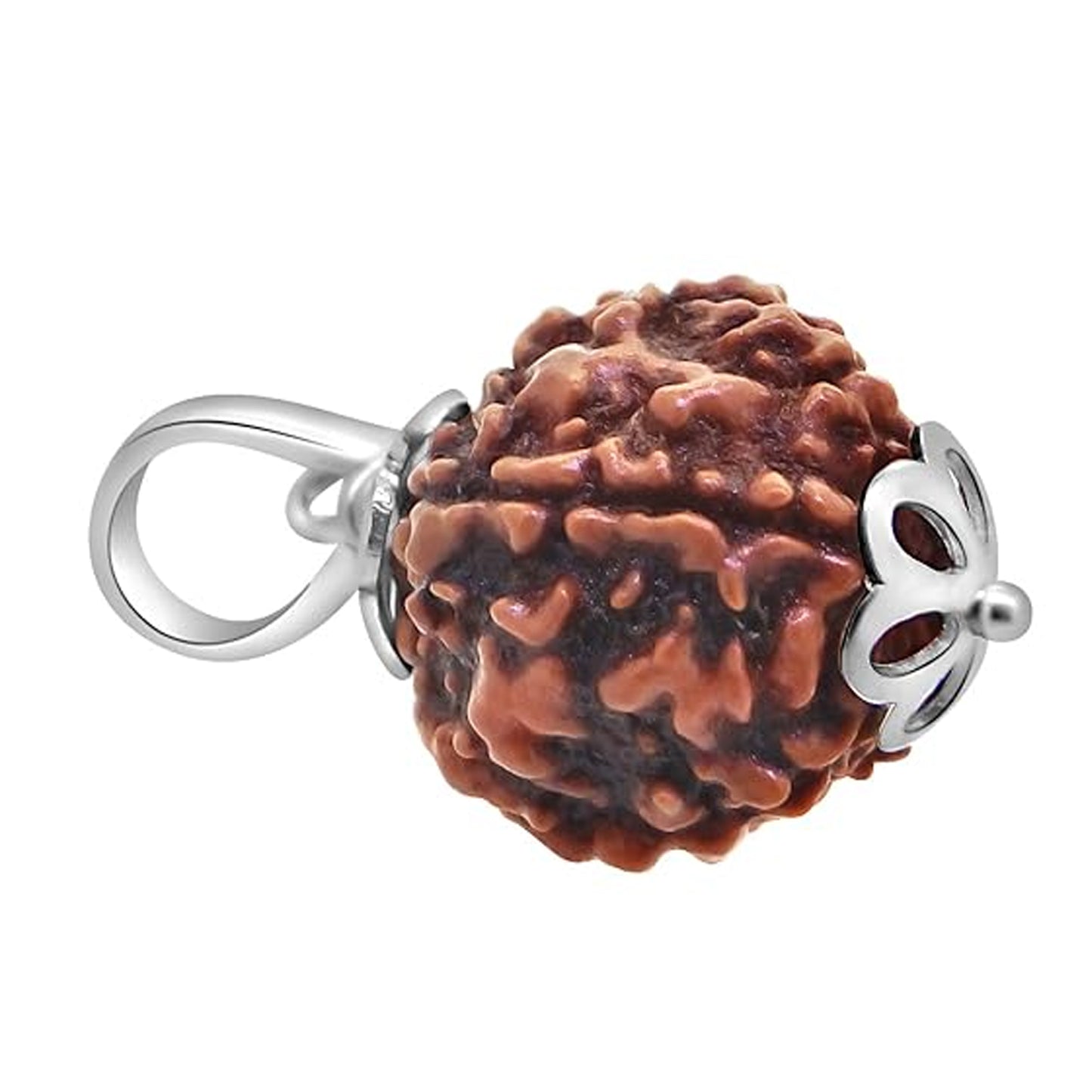 Pujan Store 5 Mukhi Rudraksha Pendant for Peace & Stress Relief – Natural Energized Bead for Spiritual Protection & Daily Positive Energy