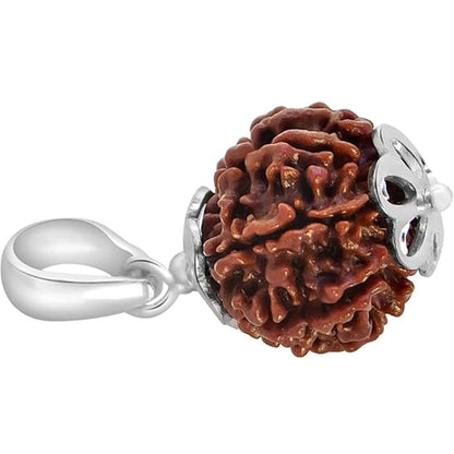 Pujan Store 7 Mukhi Rudraksha Pendant for Financial Growth & Prosperity – Original Energized Bead for Wealth Luck & Stability