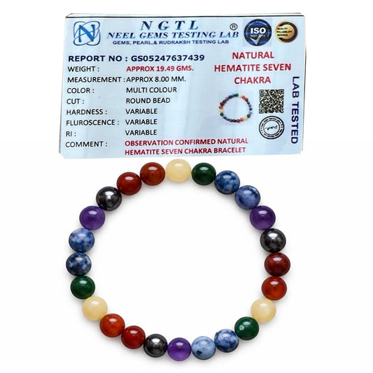 Pujan Store Hematite Bracelet – Grounding, Focus & Protective Energy Support