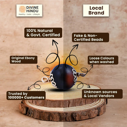 Karungali Malai Bracelet (Ebony Wood)