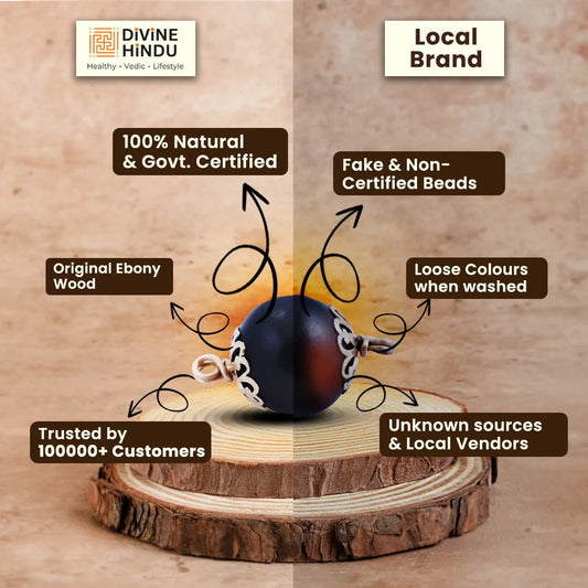 Karungali Malai Bracelet (Ebony Wood)